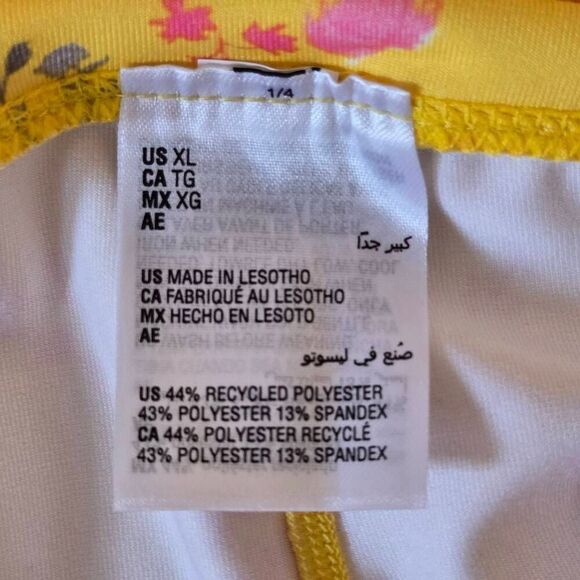 NWT Ideology Womens Floral Compression Active Crop Performance Leggings Pansy XL - Picture 11 of 13